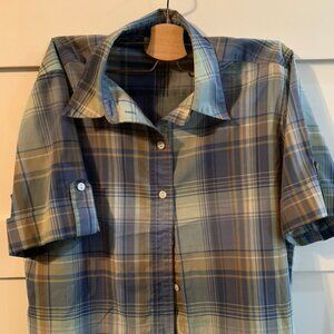 Allison Daley Checkered Button Up